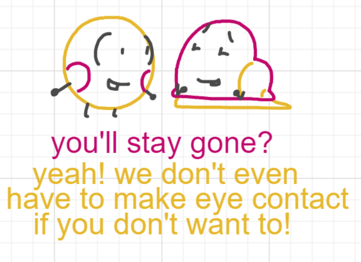 A panel from What's The Point, episode five of the Board Boards object show by Furretwalk/WalkingFurret.